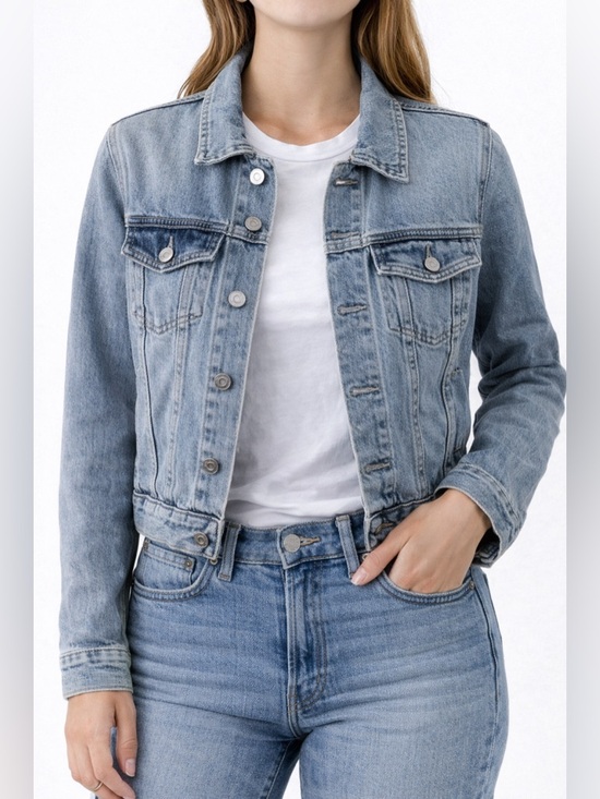 Nautica Jackets & Blazers - Nautica Denim Jacket Light Wash Cropped Distressed Women’s Medium